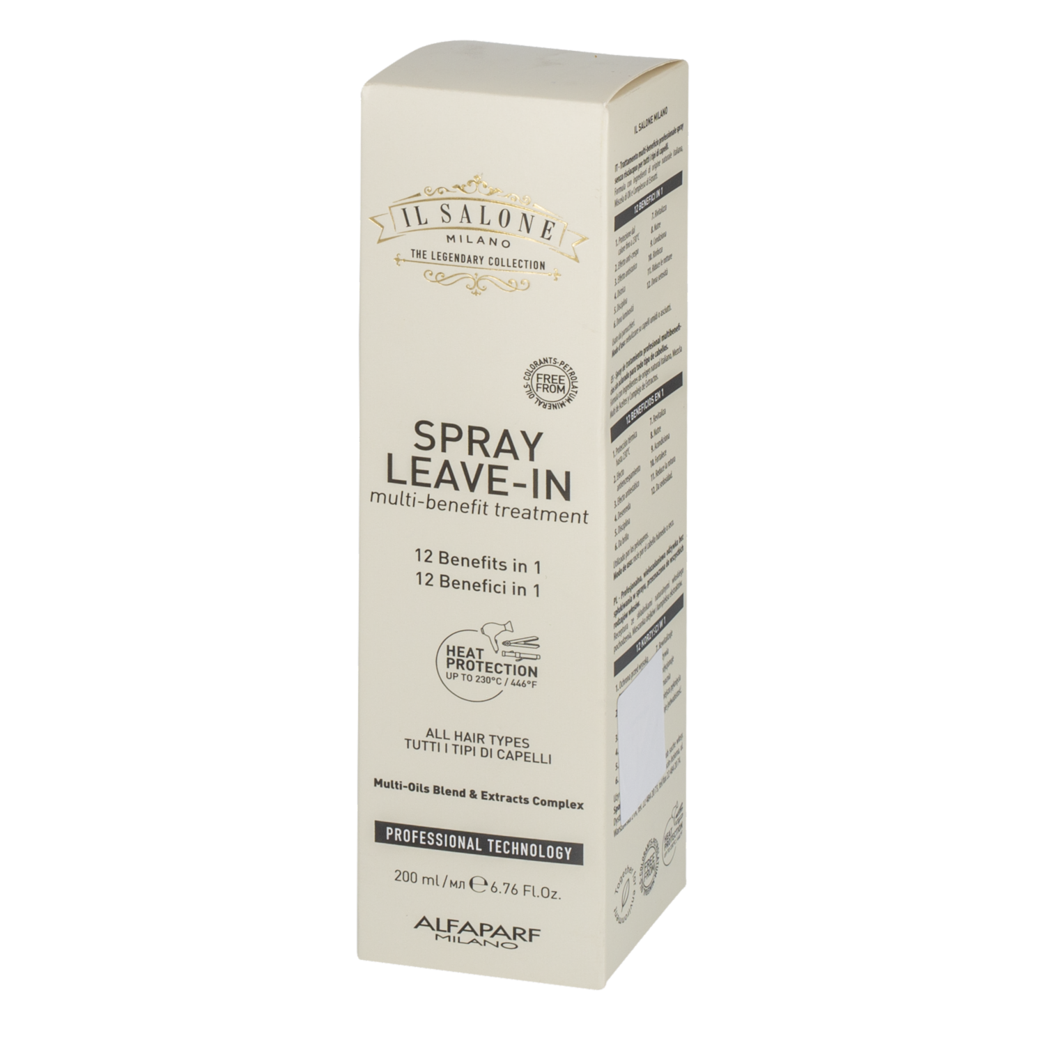 Tratamiento Capilar En Spray Multibeneficios 12 En 1 IL SALONE MILANO 200 Ml