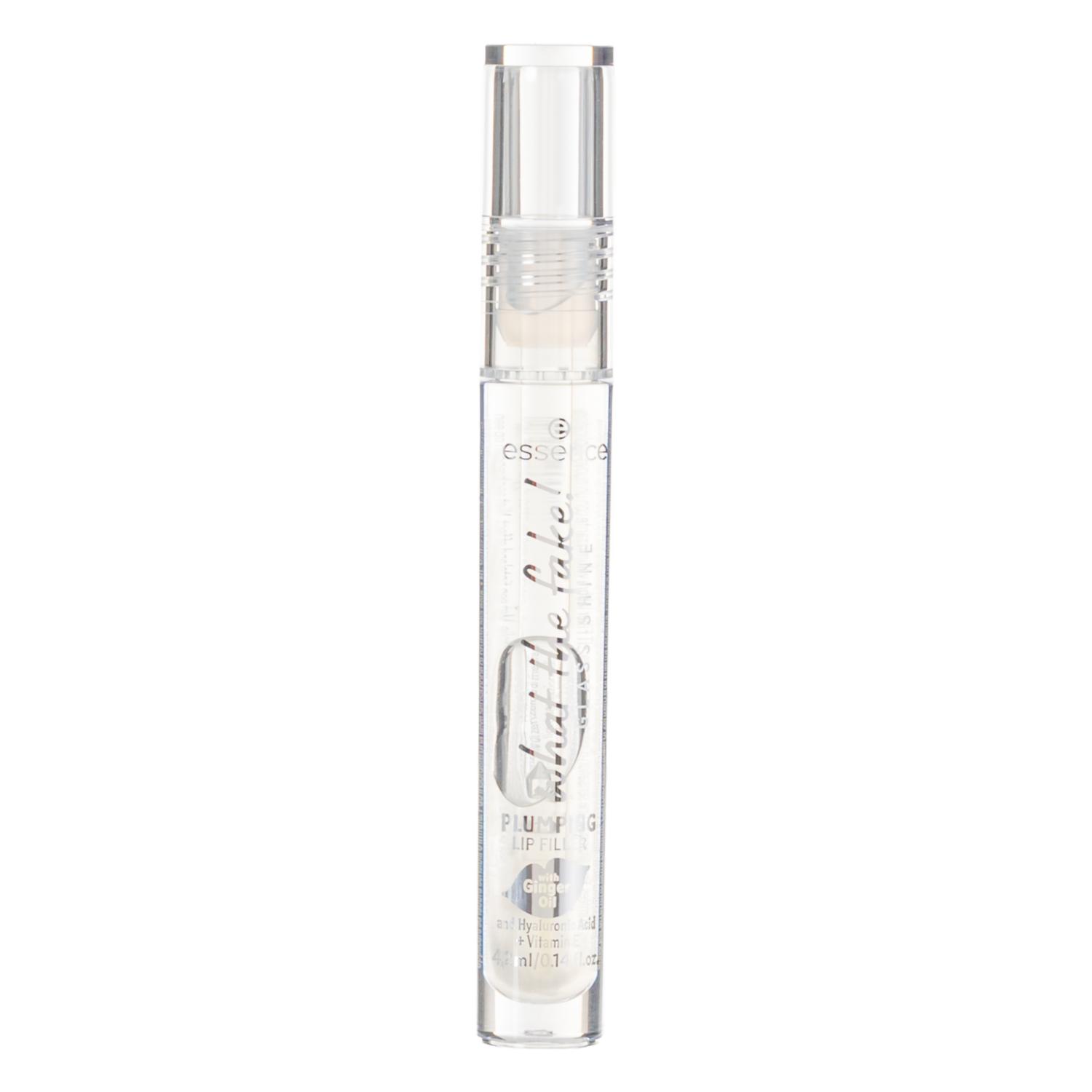Brillo Labial Voluminizador What The Fake! Glass Shine Tono 01 ESSENCE 4 Ml