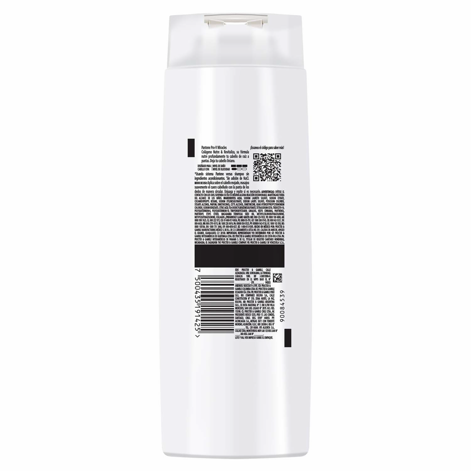 Shampoo De Cabello Con Colágeno PANTENE 300 Ml
