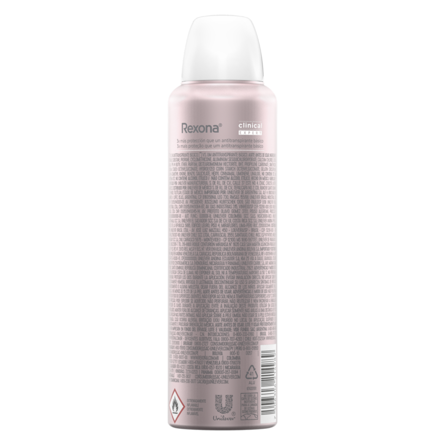 Desodorante En Aerosol Para Dama Clinical Expert REXONA 150 Ml