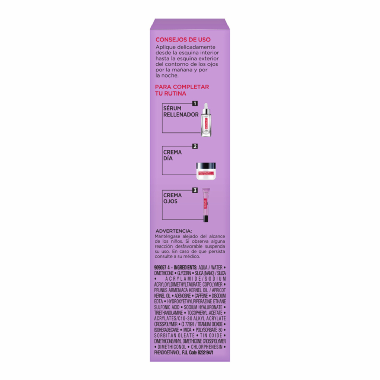 Contorno De Ojos Hidratante Rellenador Con Ácido Hialurónico Revitalift L’ORÉAL 15 Ml