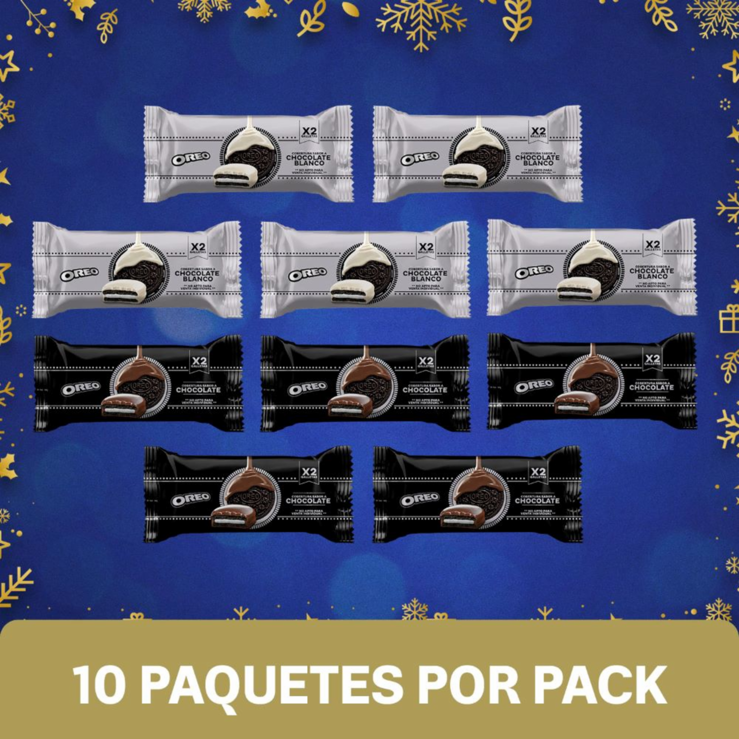 Galletas Dulces Cubiertas De Chocolate Negro y Blanco OREO 328 G