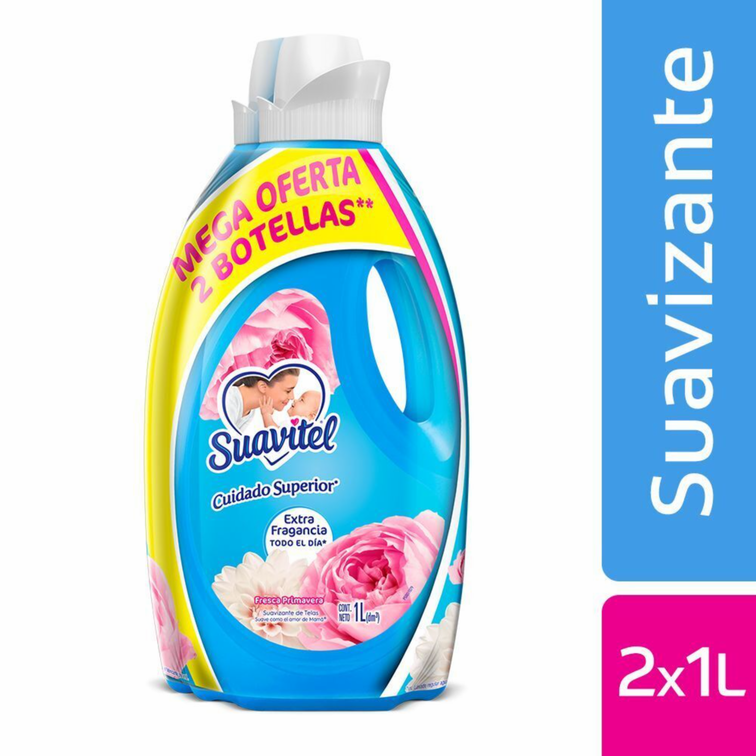 Suavizante De Ropa Fresca Primavera SUAVITEL Bipack X 1000 Ml