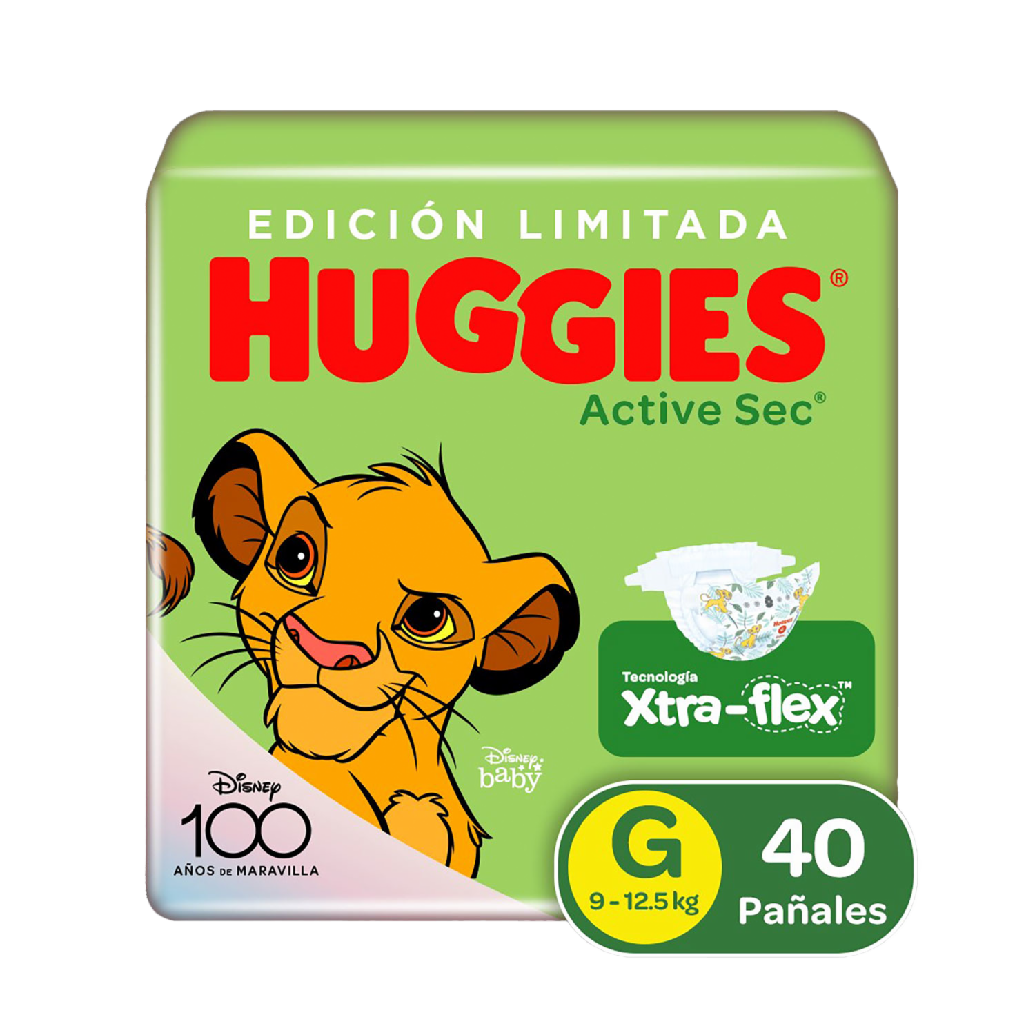 Pañales Desechables Active Sec G Etapa 3 HUGGIES X 40 Uds