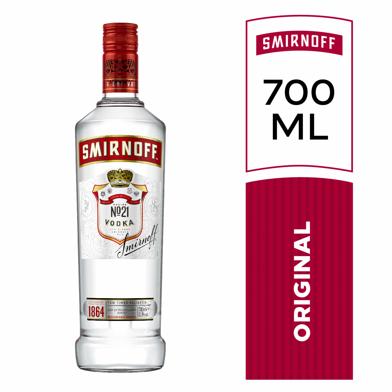 Coctel Cooler Red SMIRNOFF 700 Ml