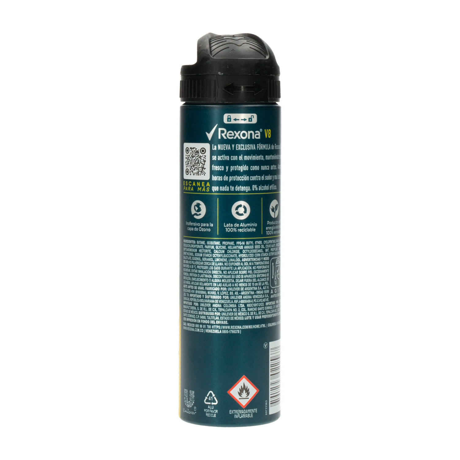 Desodorante En Aerosol Men V8 REXONA 150 ml