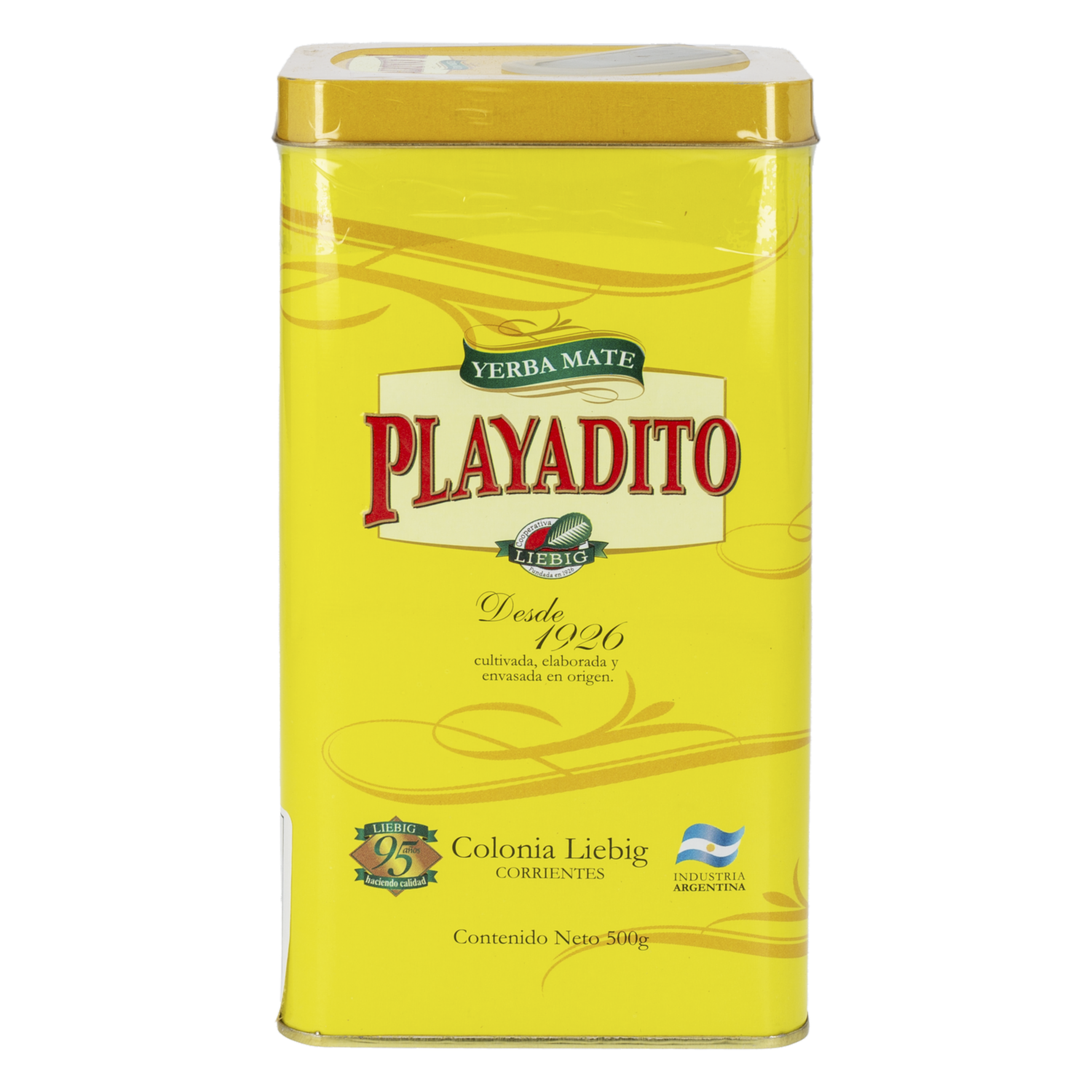 Yerba Mate Con Palo En Lata PLAYADITO 500 G