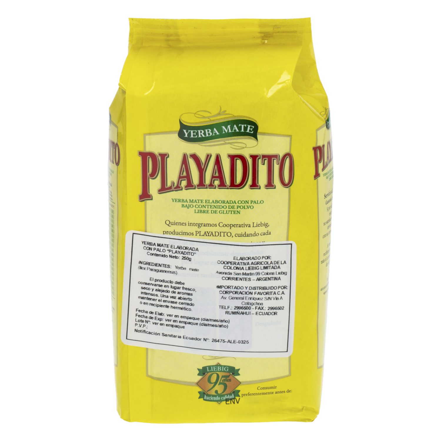 Yerba Mate Con Palo PLAYADITO 250 G
