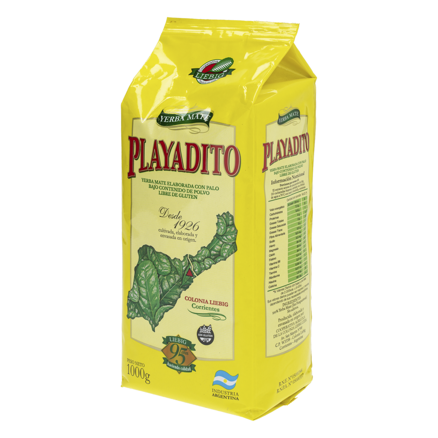 Yerba Mate Con Palo PLAYADITO 1000 G