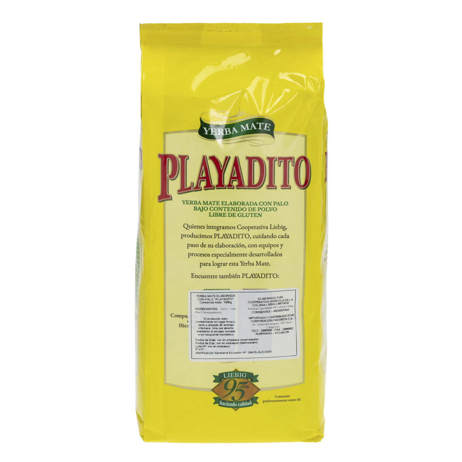 Yerba Mate Con Palo PLAYADITO 1000 G