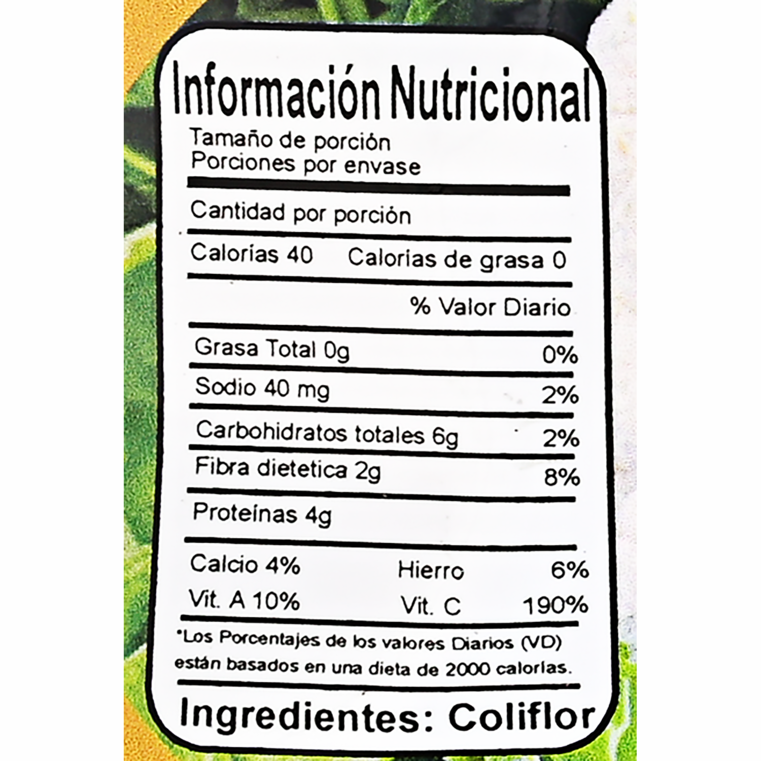 Coliflor Fresca HORTIFRESH 500-800 G