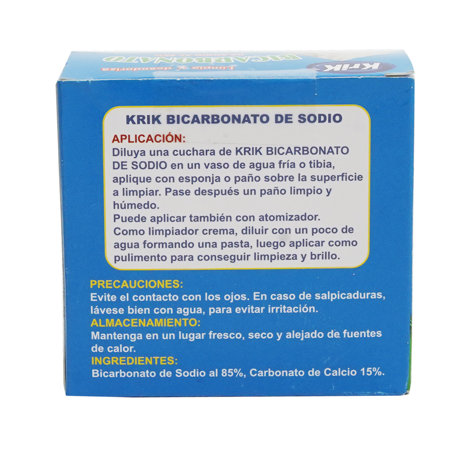 Limpiador Bicarbonato De Sodio KRIK 300 G
