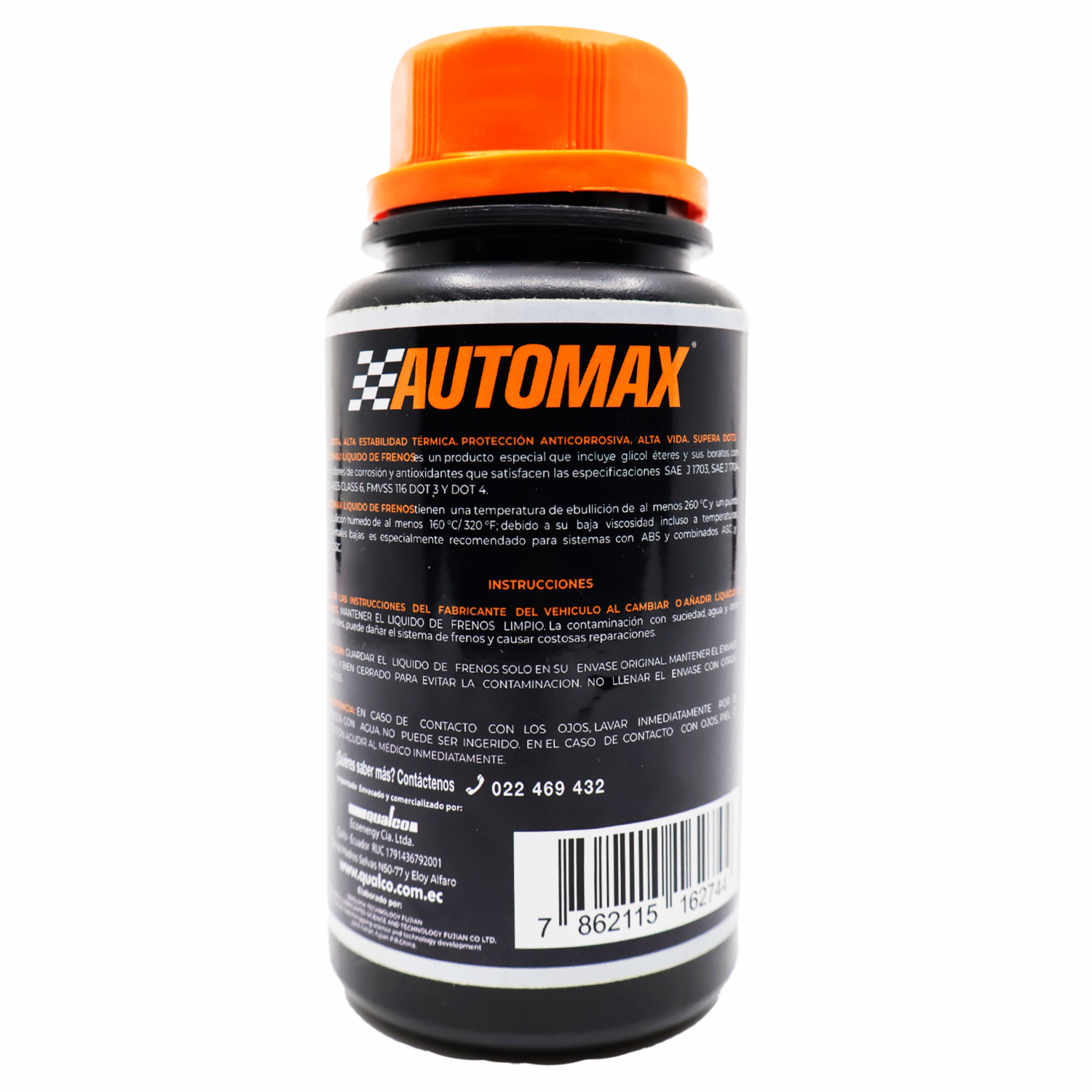 Liquido De Frenos Dot 4 AUTOMAX 225 Ml