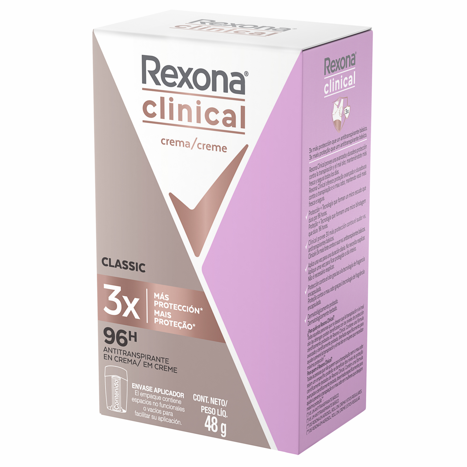 Desodorante En Barra Clinical Women REXONA Inner Pack 48 G