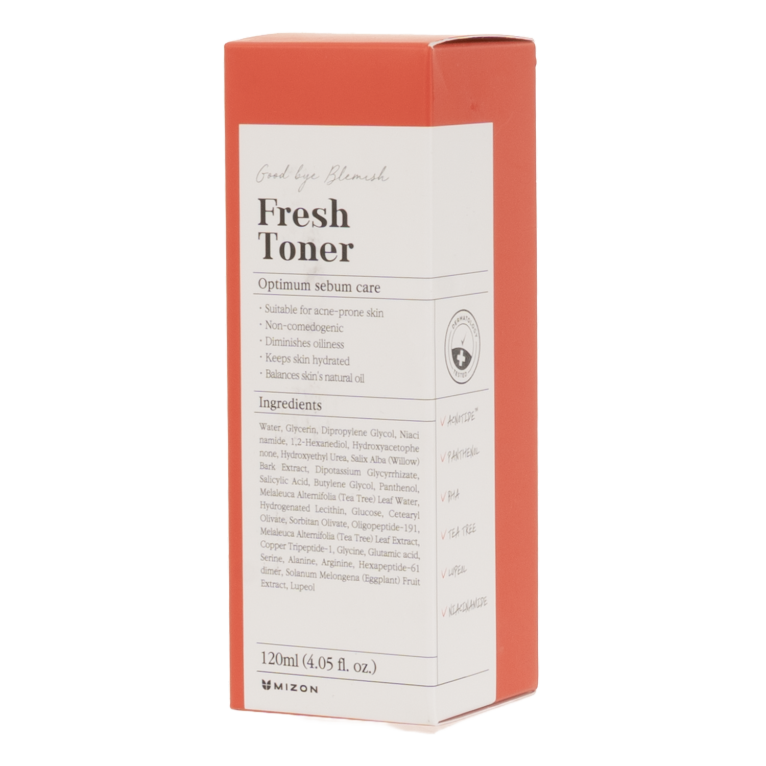 Tónico Facial Refrescante Adiós Imperfecciones MIZON 120 Ml