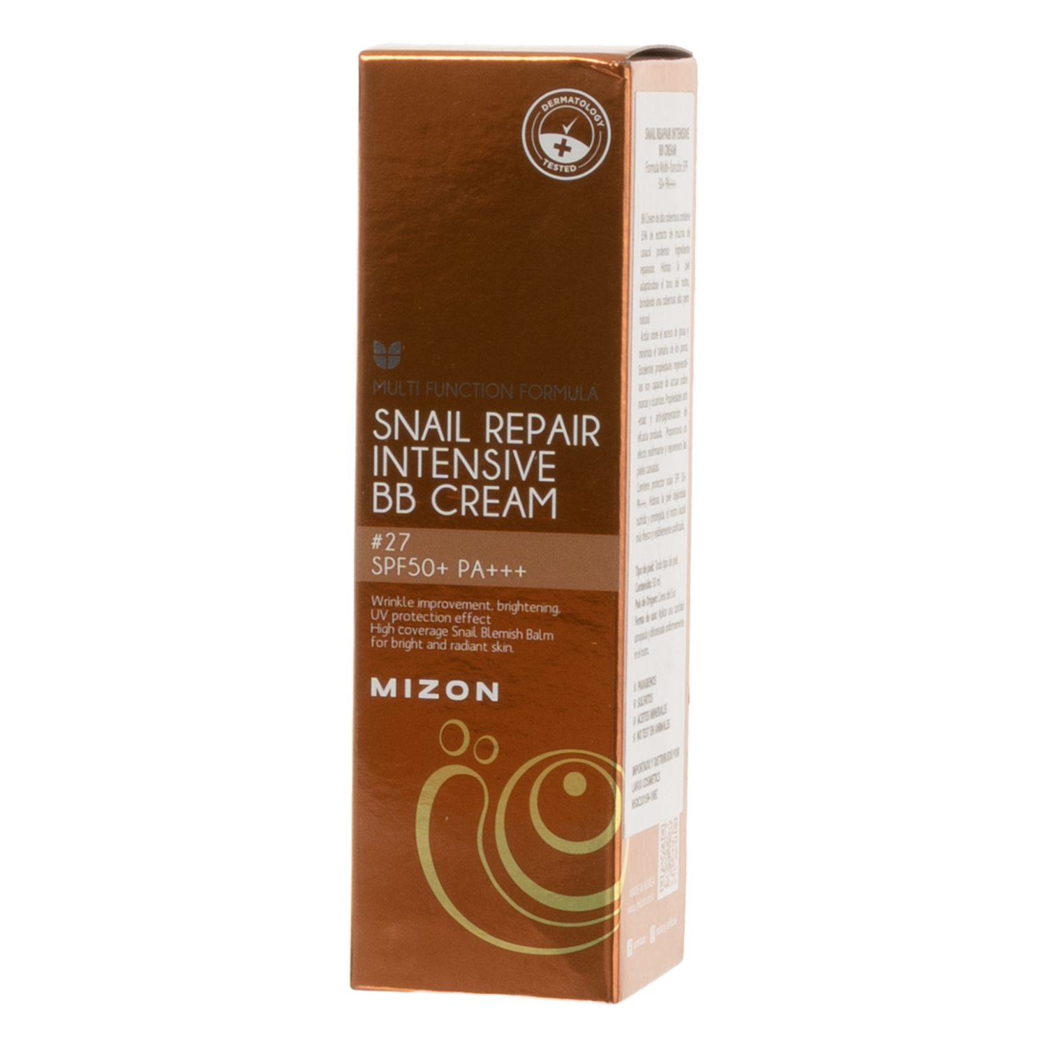 BB Cream Reparadora Intensiva Con Baba De Caracol Multi Function Formula Piel Trigueña MIZON