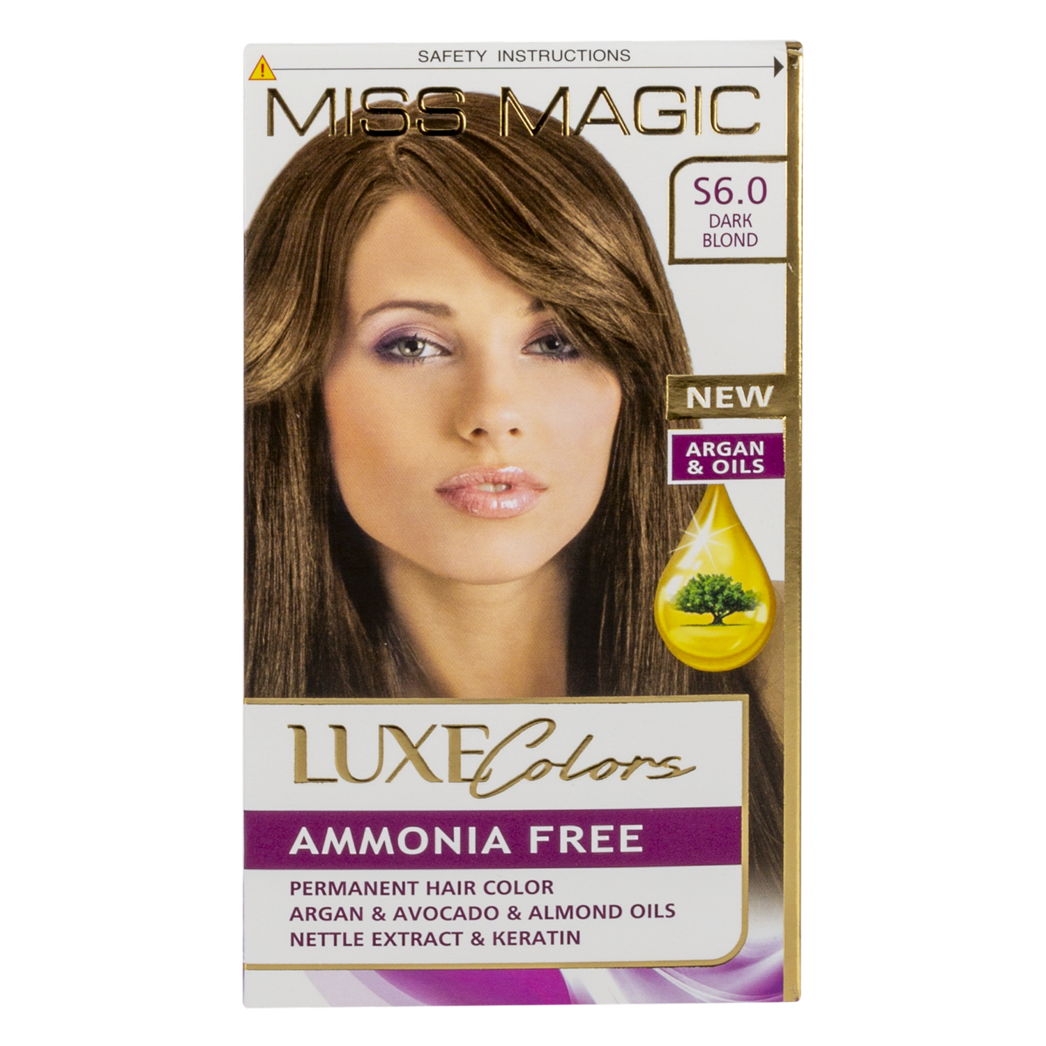 Tinte De Cabello Sin Amoniaco Rubio Oscuro 6.0 MISS MAGIC Rubio Oscuro 6.0