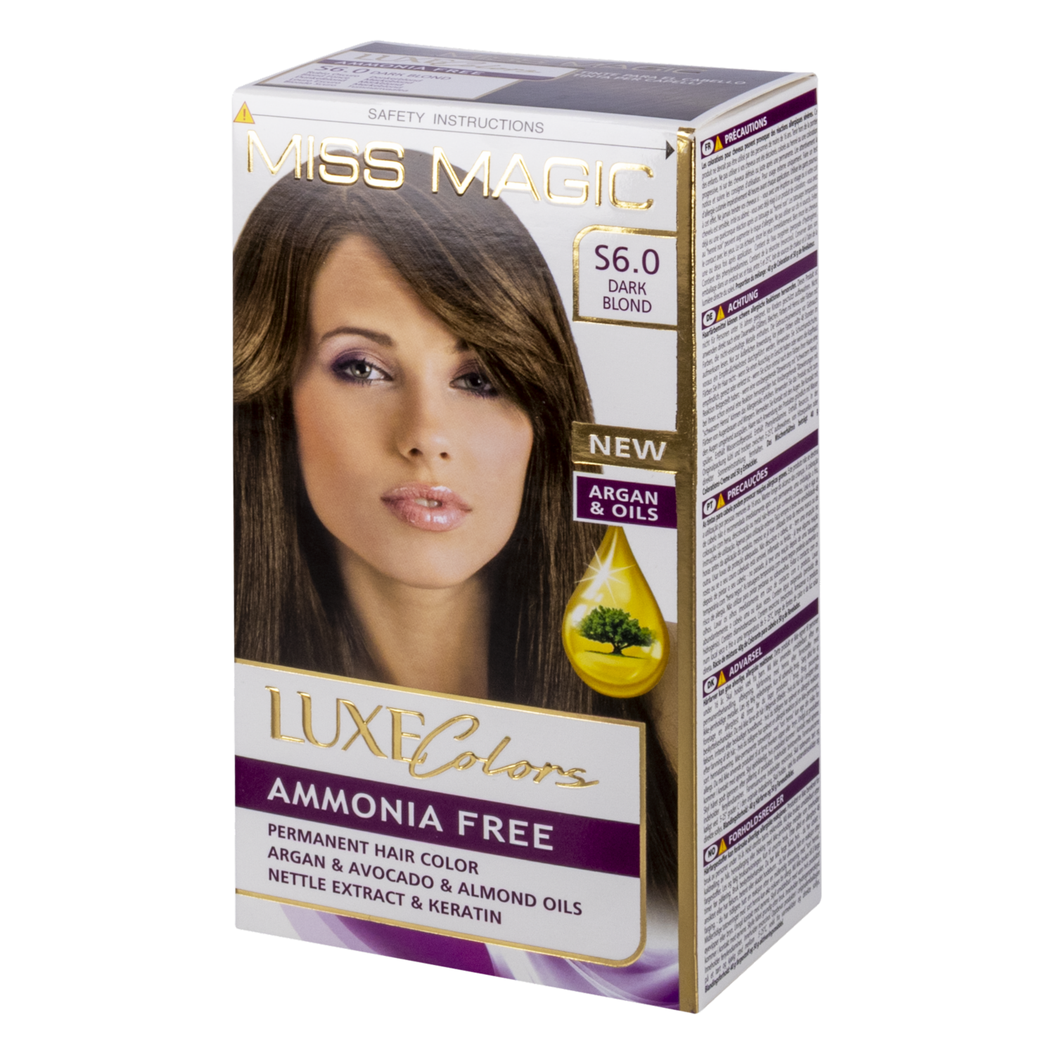 Tinte De Cabello Sin Amoniaco Rubio Oscuro 6.0 MISS MAGIC Rubio Oscuro 6.0