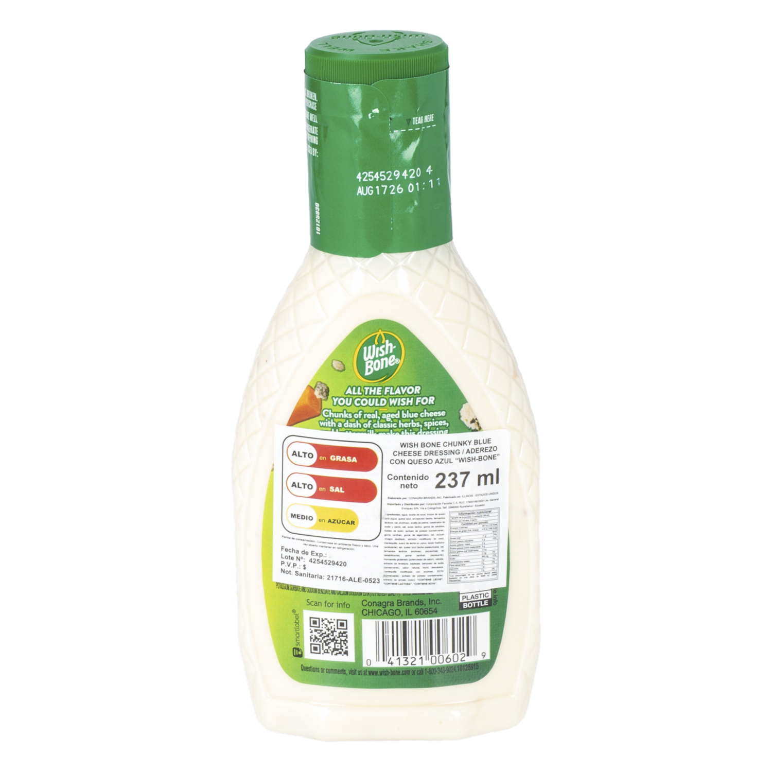 Aderezo De Queso Azul WISH BONE 237 Ml