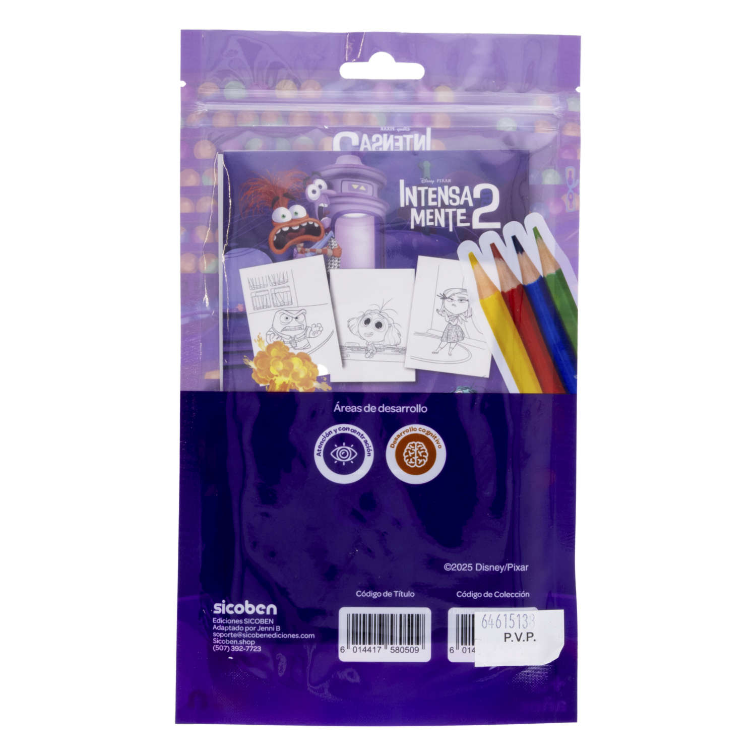 Libro Mini Pack Intensamente 2 SICOBEN 25 Páginas