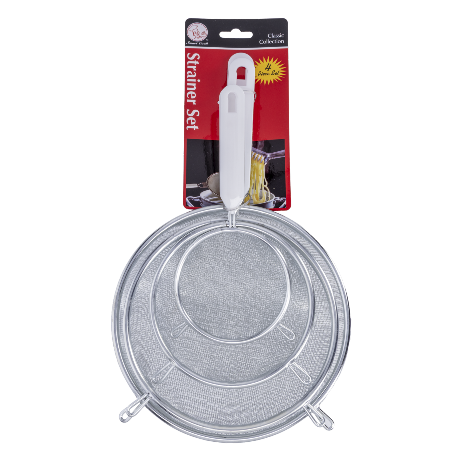Set De Coladores Metálicos HOME ESSENTIALS 4 Piezas
