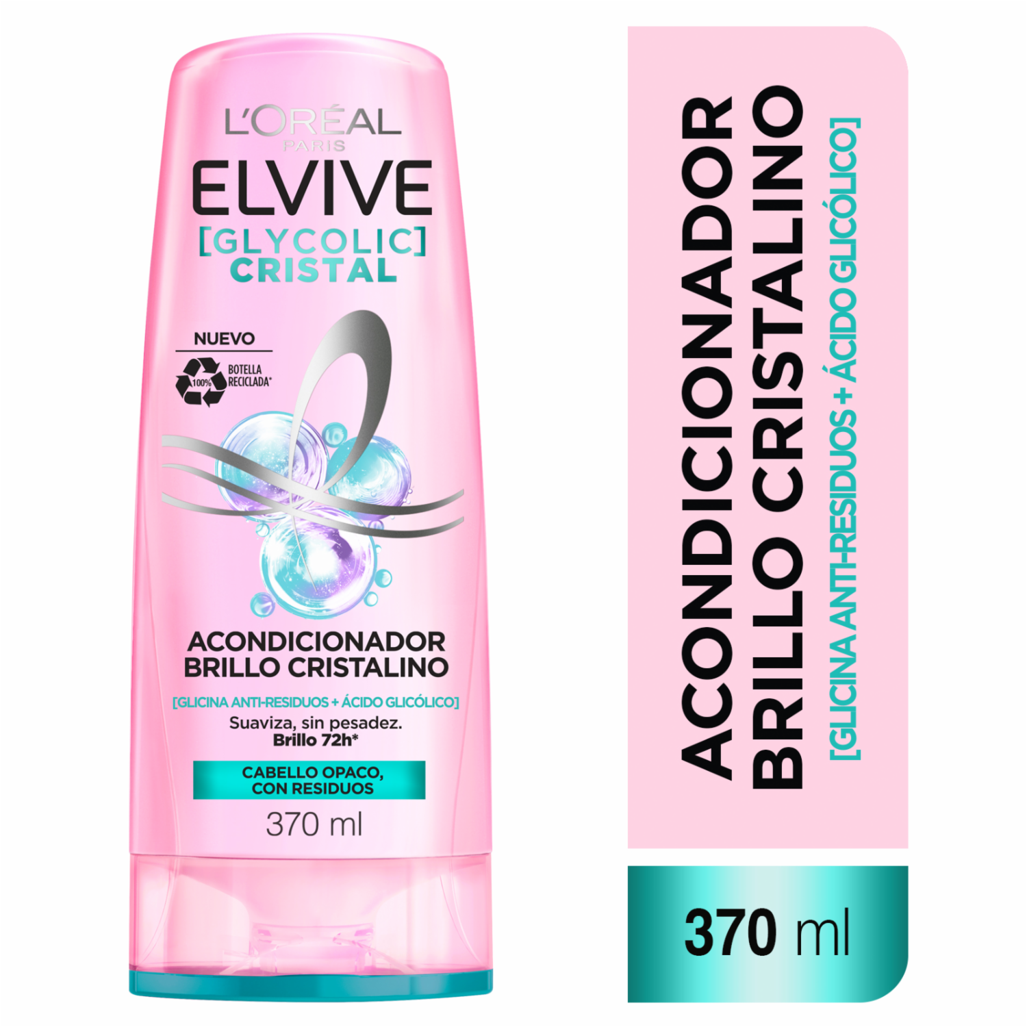 Acondicionador Glycolic Cristal ELVIVE L’ORÉAL 370 Ml
