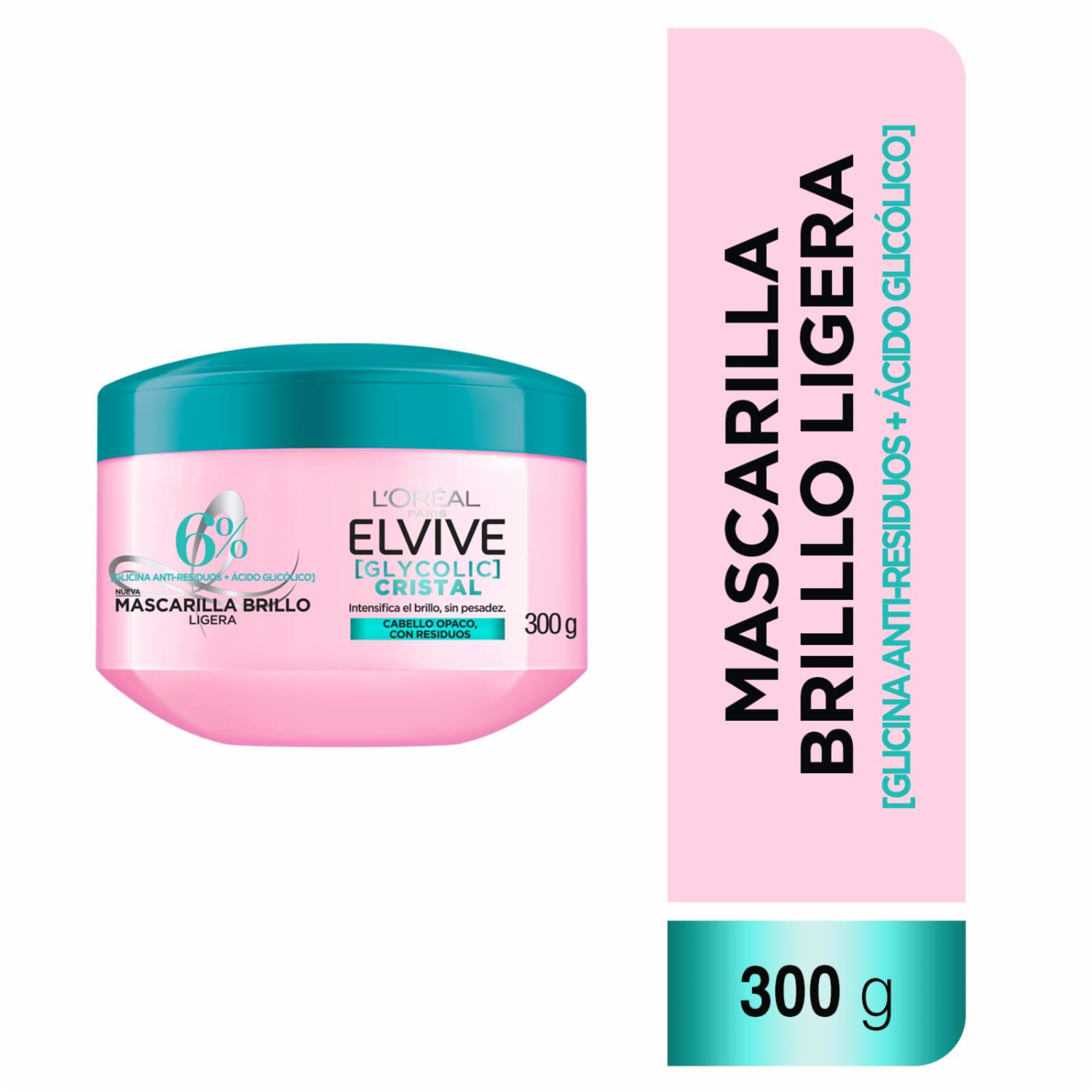 Tratamiento Capilar Glycolic Cristal ELVIVE L’ORÉAL 300 G