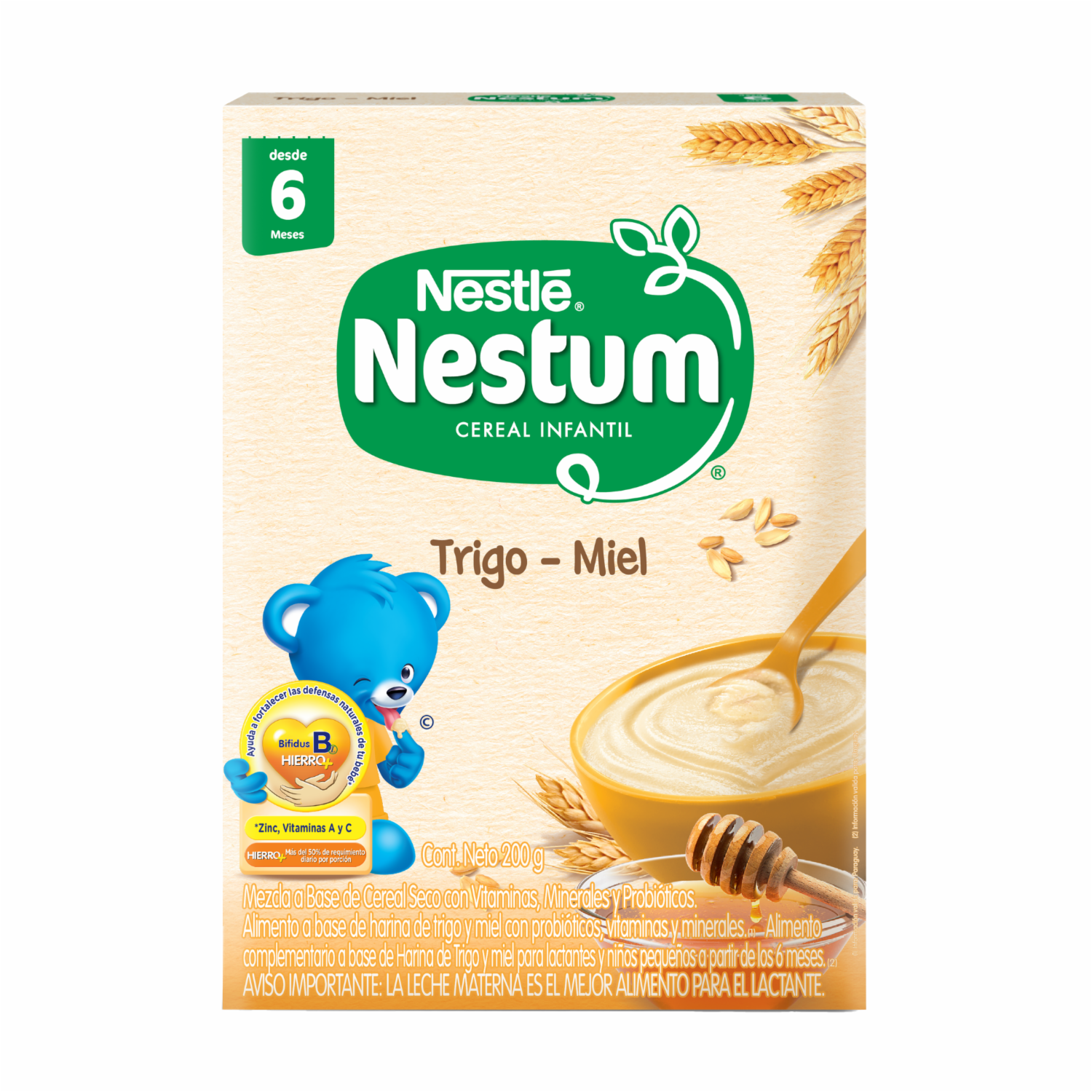 Cereal Infantil Trigo y Miel NESTUM 200 G