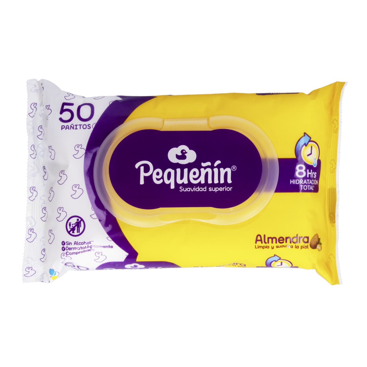 Pañitos Húmedos Para Bebé Almendra PEQUEÑÍN X 50 Uds