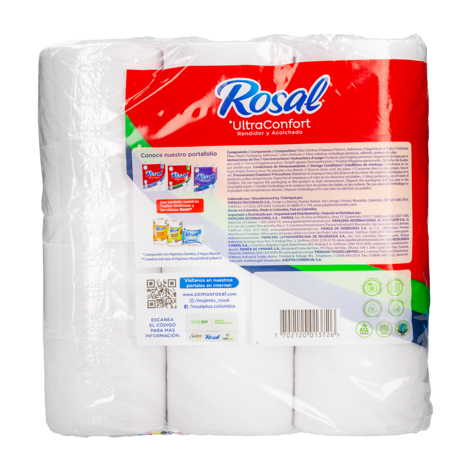 Papel Higiénico Ultra Confort ROSAL X 24 Uds