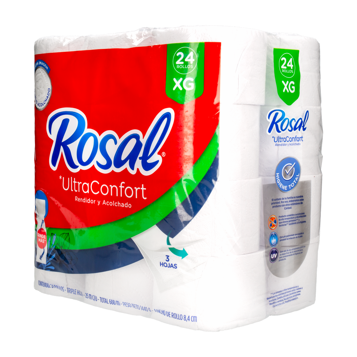 Papel Higiénico Ultra Confort ROSAL X 24 Uds