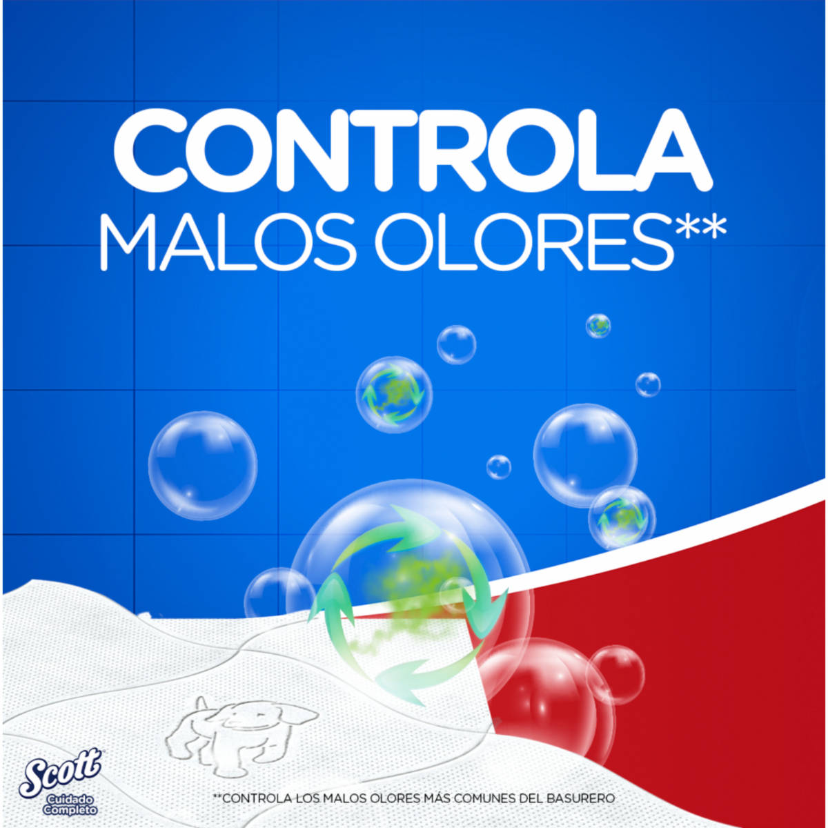 Papel Higiénico Cuidado Completo 3H SCOTT 4 Rollos