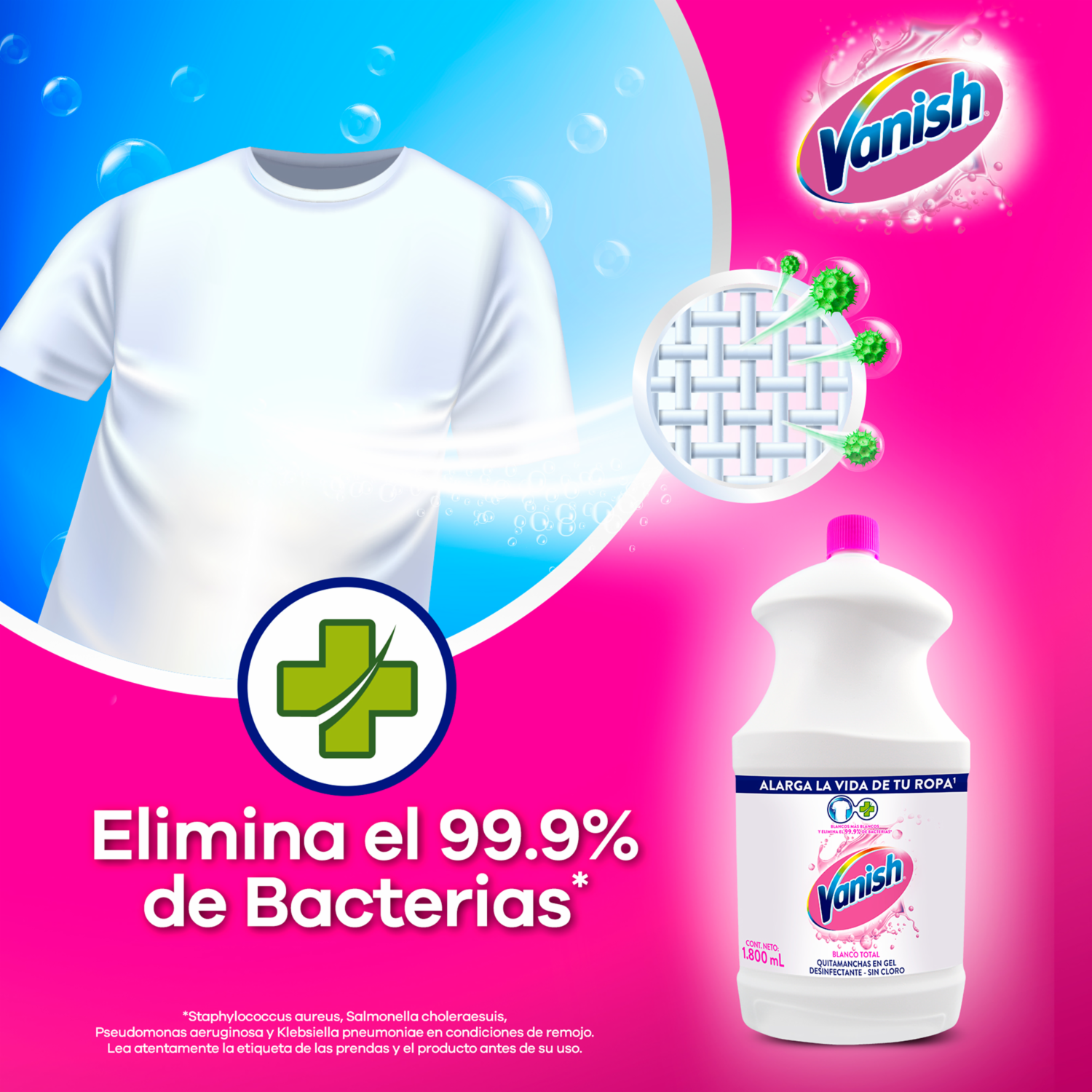 Quitamanchas Blanco Líquido Doy Pack VANISH 450 Ml