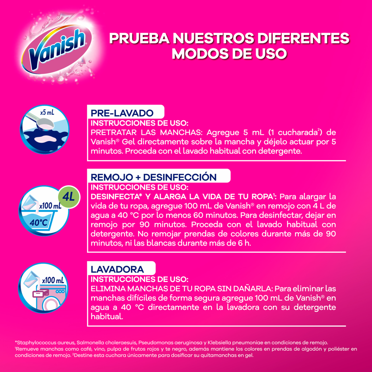 Quitamanchas Blanco Líquido Doy Pack VANISH 450 Ml