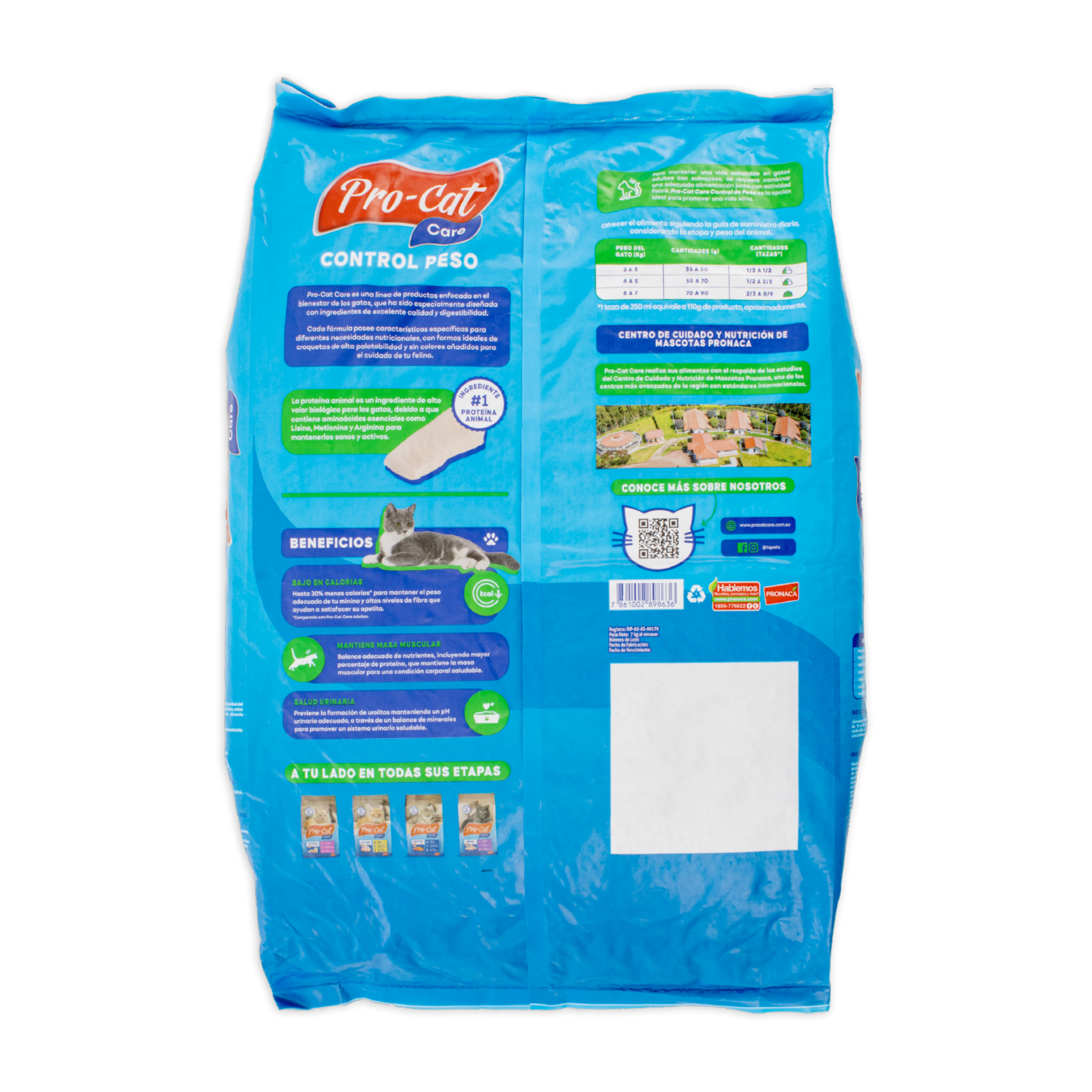 Alimento Para Gatos Care Control De Peso PRO-CAT 7000 G
