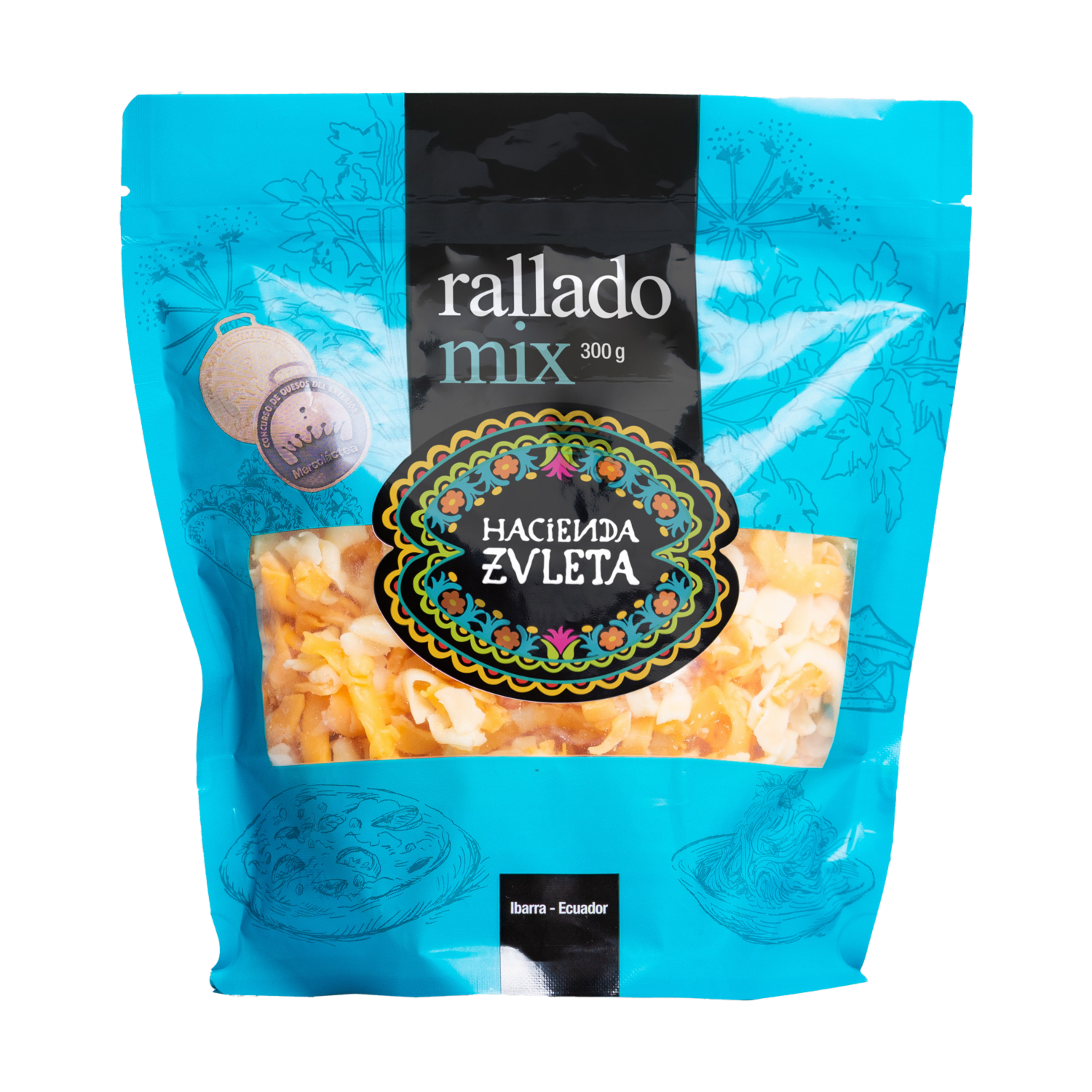Queso Maduro Mix Rallado HACIENDA ZULETA 300 G
