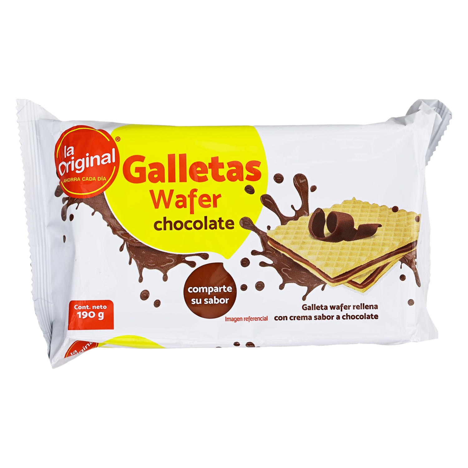 Galletas Dulces Waffer De Chocolate LA ORIGINAL 190 G