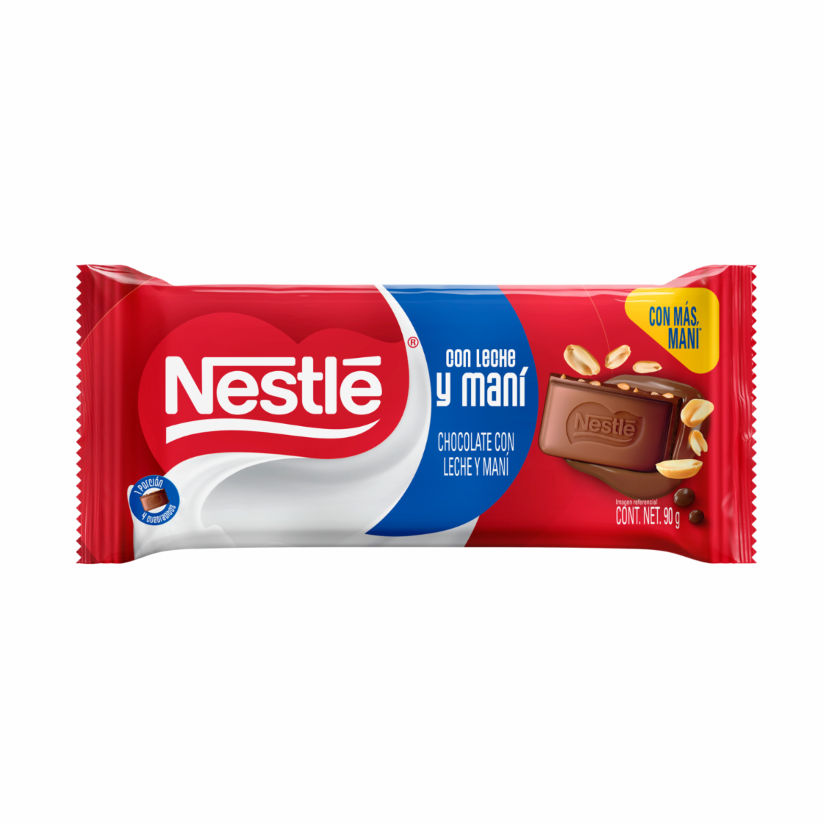 Chocolate En Tableta Con Leche y Maní NESTLÉ 90 G