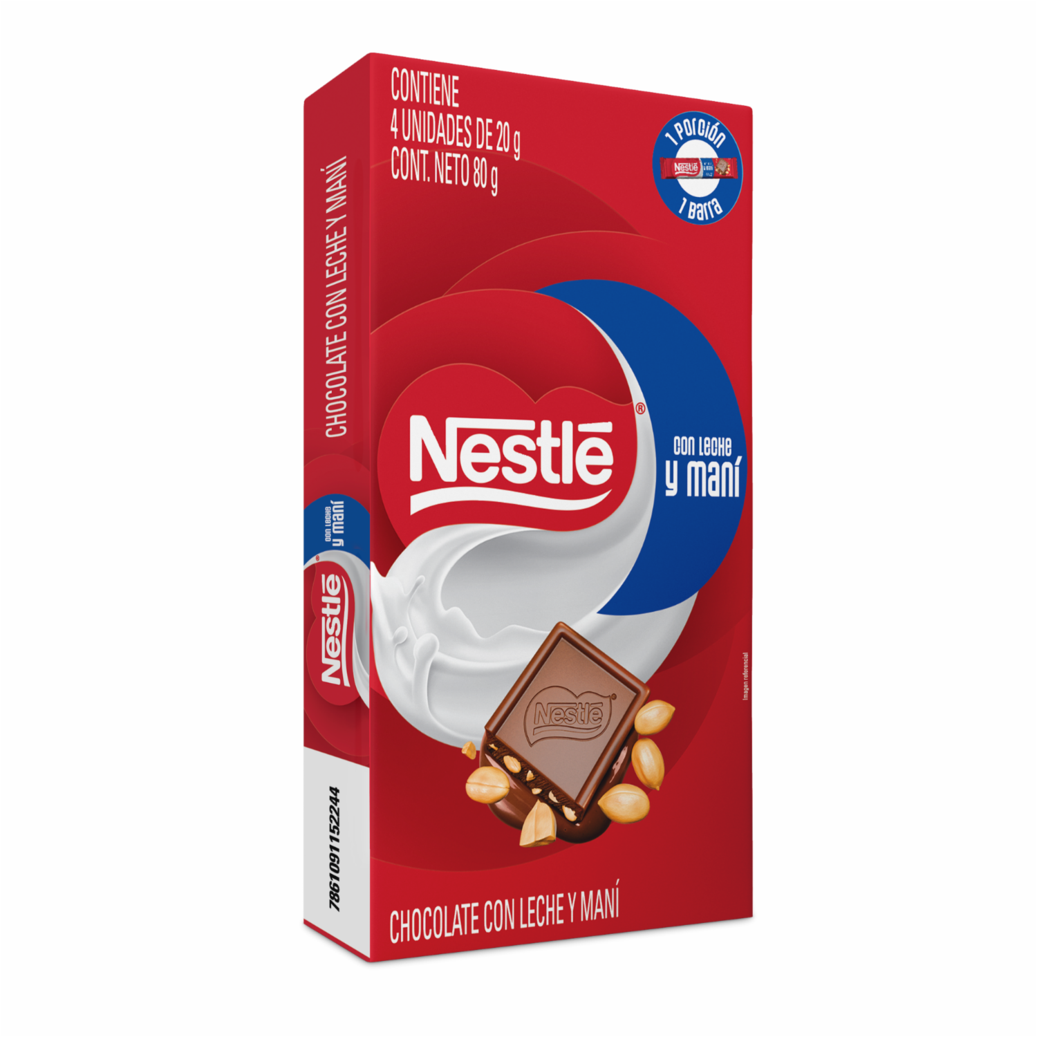 Chocolate En Tableta Con Leche Y Maní NESTLÉ 80 G
