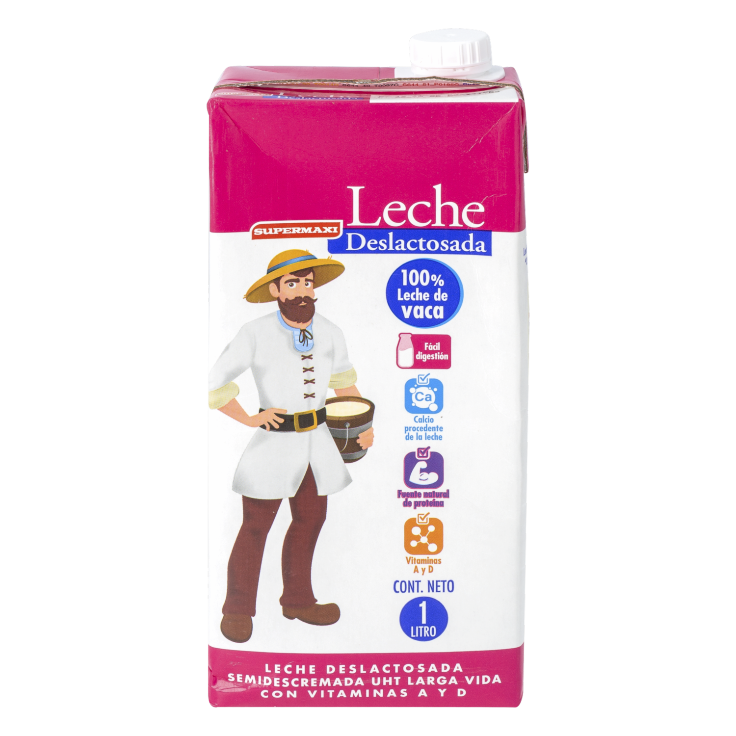 Leche Deslactosada Tetrapack SUPERMAXI 1000 Ml