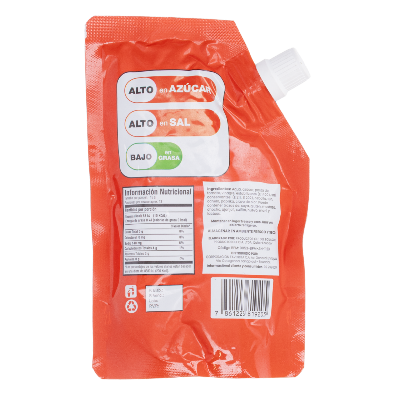 Salsa De Tomate Clásica ESY Doypack 200 G