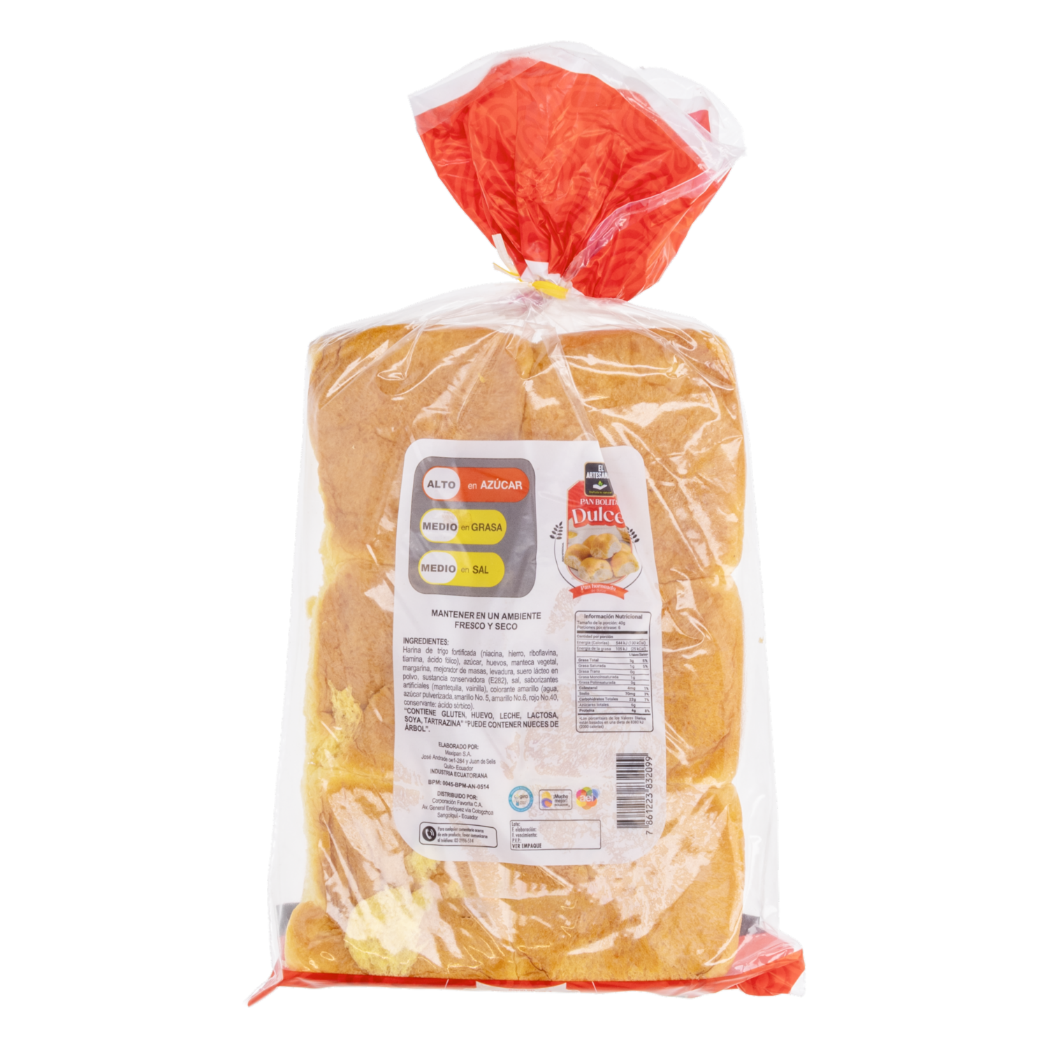 Pan Bolita De Dulce X 6 Uds EL ARTESANAL 240 G