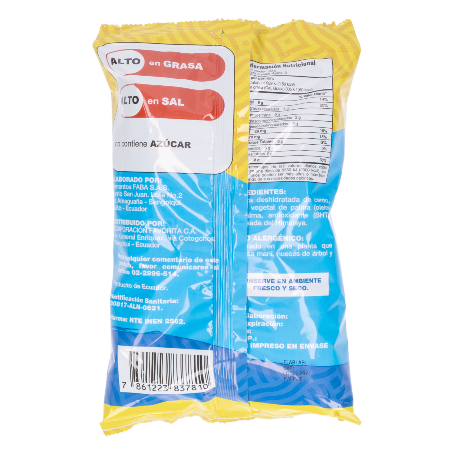Cueritos Bocaditos Sabor Natural EL ARTESANAL 50 G
