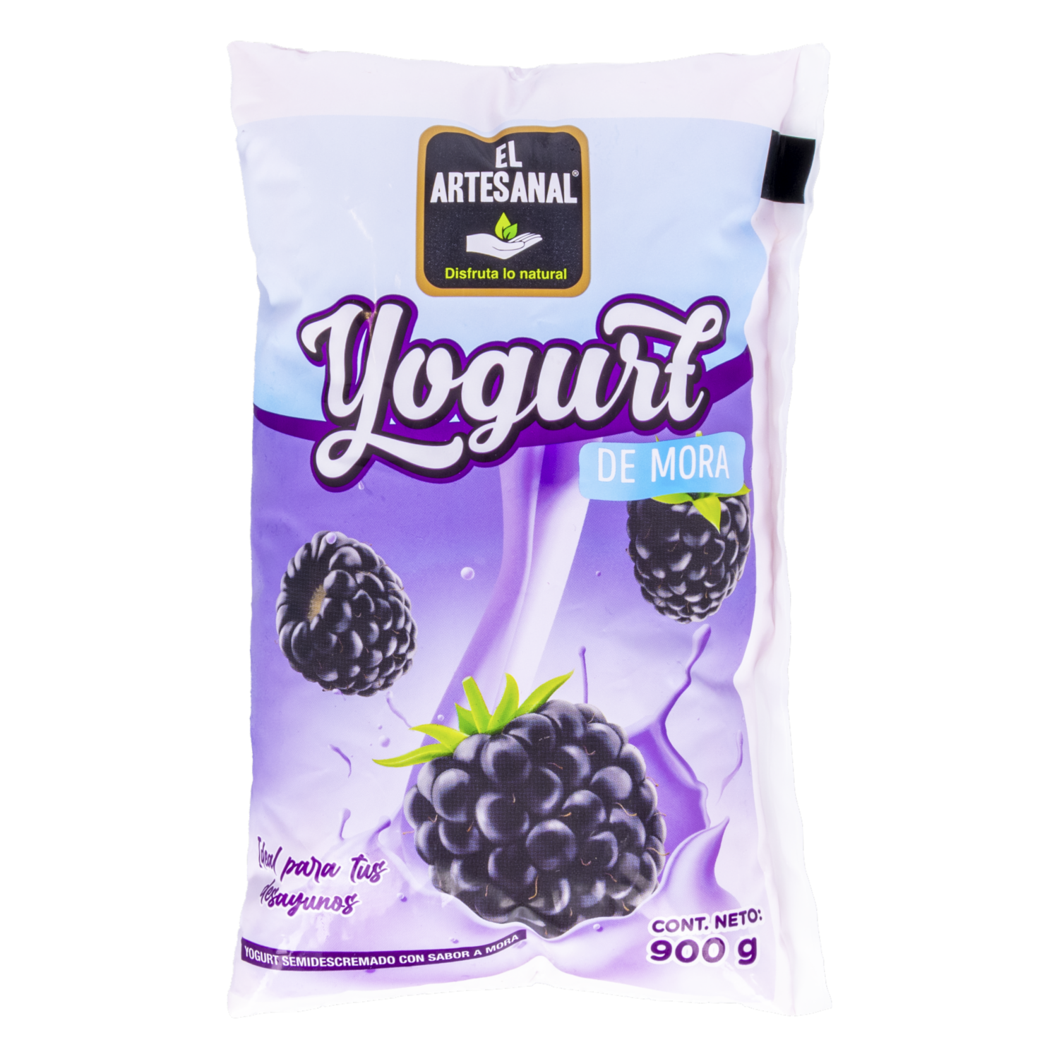 Yogurt Bebible Sabor A Mora EL ARTESANAL 900 G