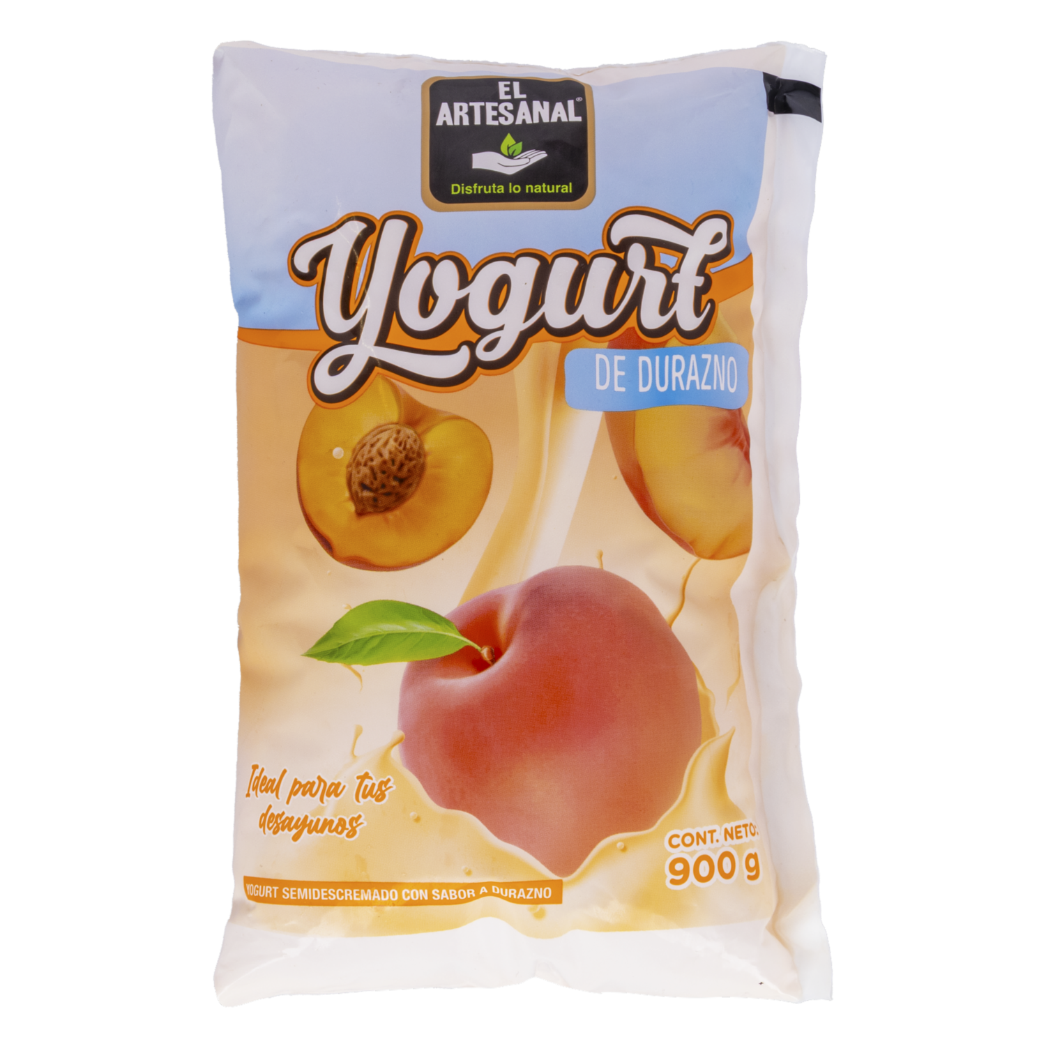 Yogurt Bebible Sabor A Durazno EL ARTESANAL 900 G