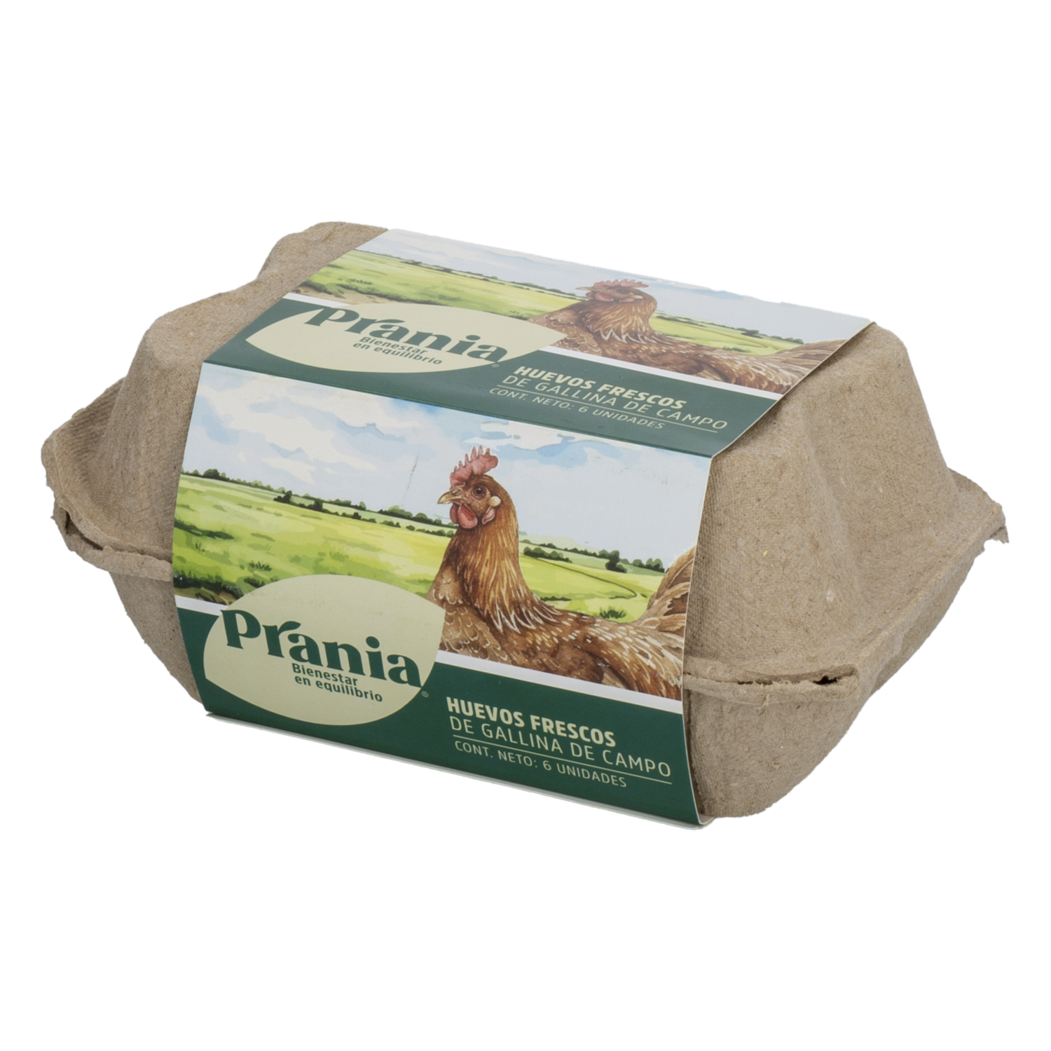 Huevos De Gallina De Campo PRANIA X 6 Uds