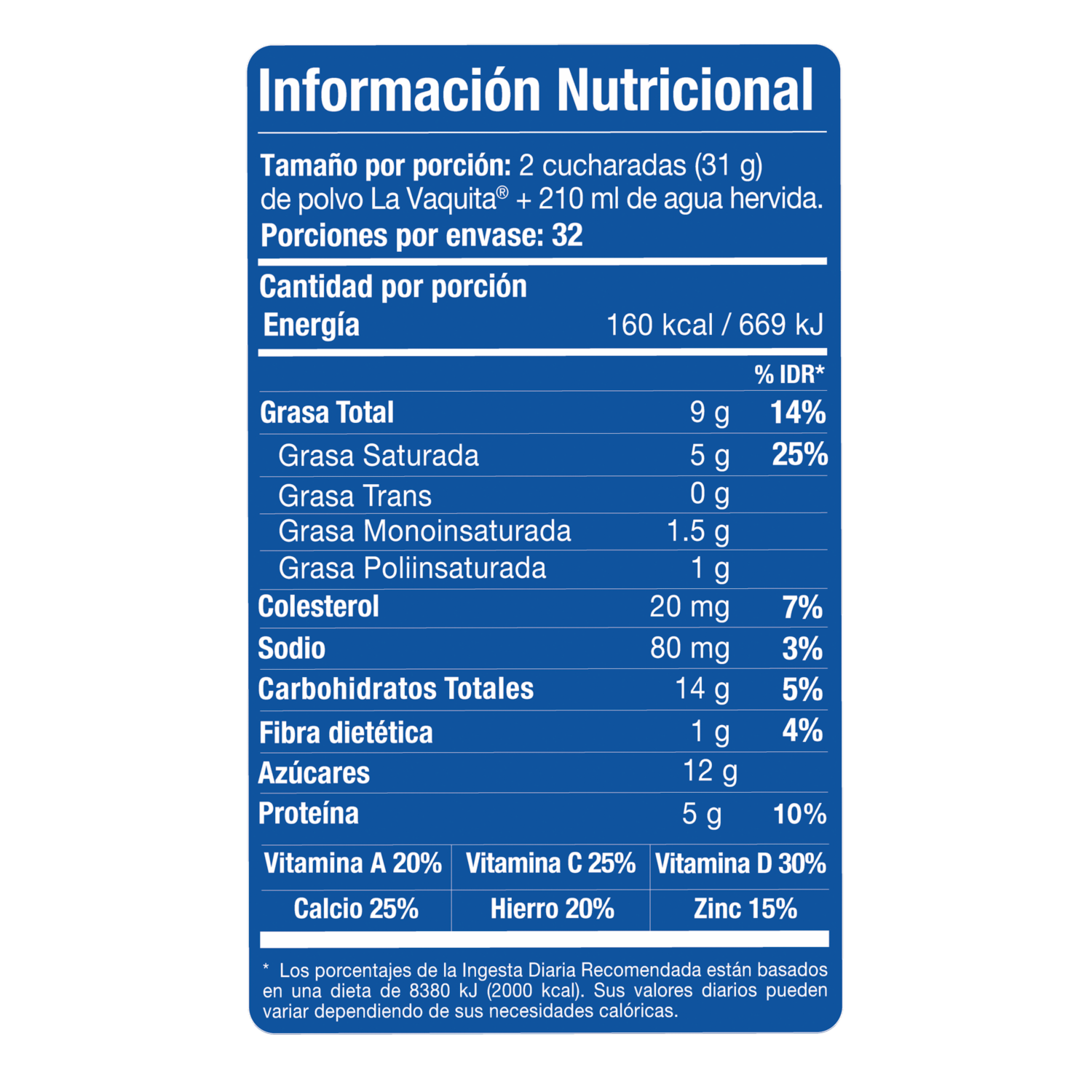 Leche En Polvo Entera LA VAQUITA 1000 G