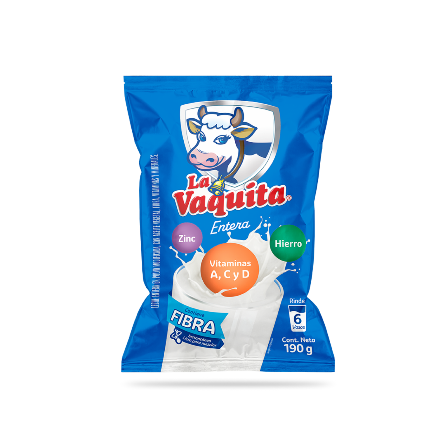 Leche En Polvo Entera LA VAQUITA 190 G
