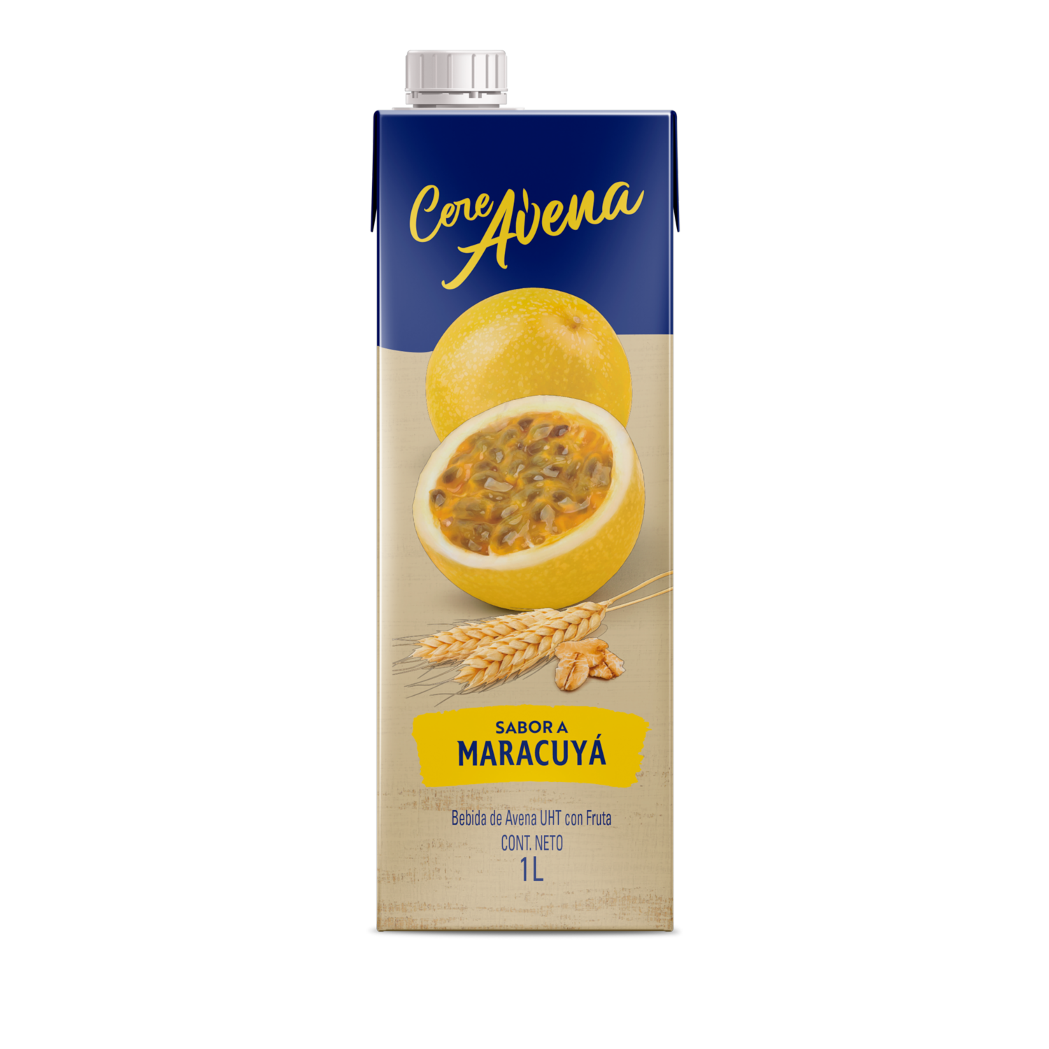 Bebida De Avena Uht Con Maracuyá CEREAVENA 1000 Ml