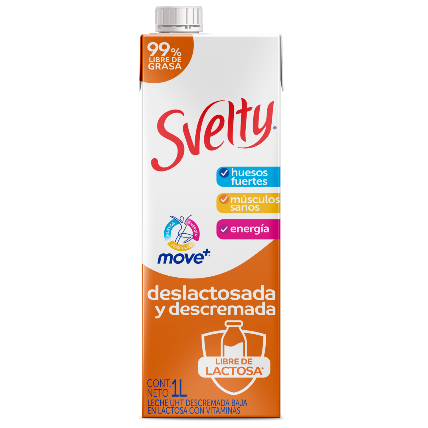Leche Descremada Libre De Lactosa SVELTY 1000 Ml